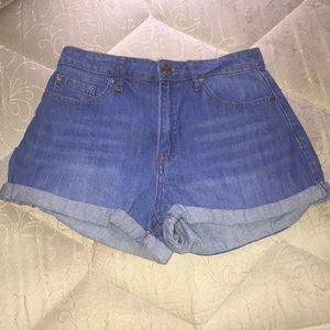 Denim shorts